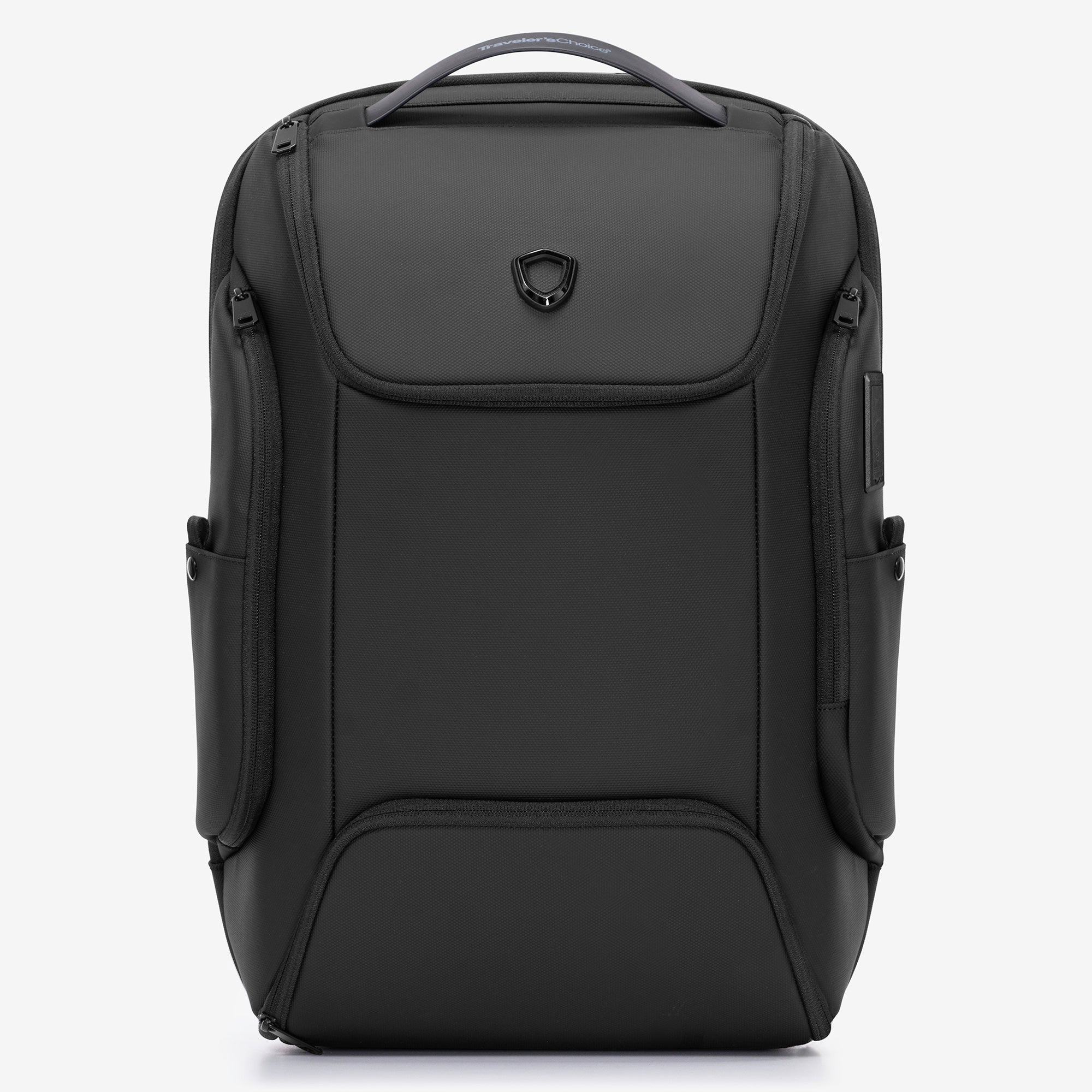 thumbnail image 2 of Sport Water Resistant Backpack With Padded Laptop Sleeve – Solid Black, Large 2 of 4