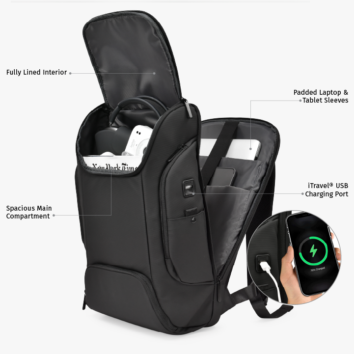 backpack with a laptop compartment Traveler's Choice Breenon Backpack