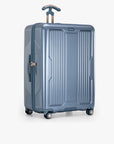 Teal Ultimax II 30-inch large checked suitcase at a three-quarter angle.