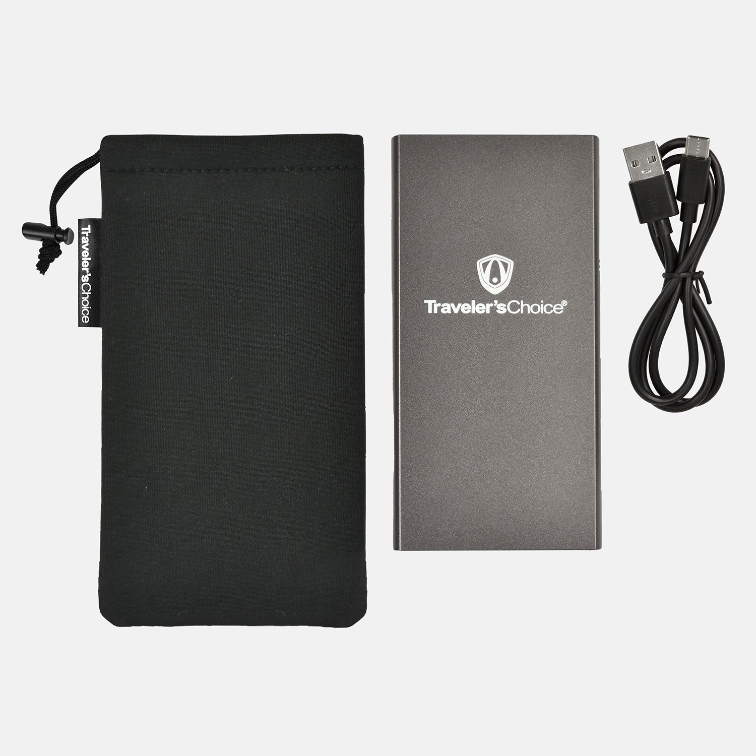 Traveler's Choice Portable Powerbank Charger with Carry Case