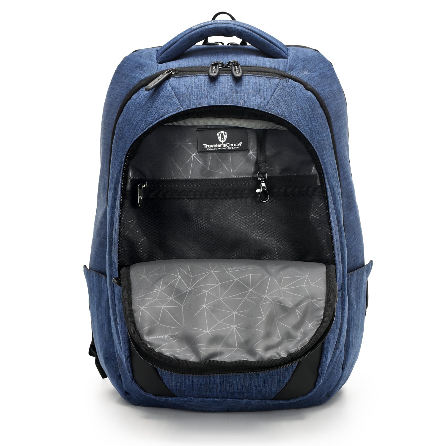 Traveler s Choice Silverwood Backpack Brush Navy