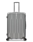 Bell Weather Large Checked Luggage Suitcase with 4 Spinner Wheels