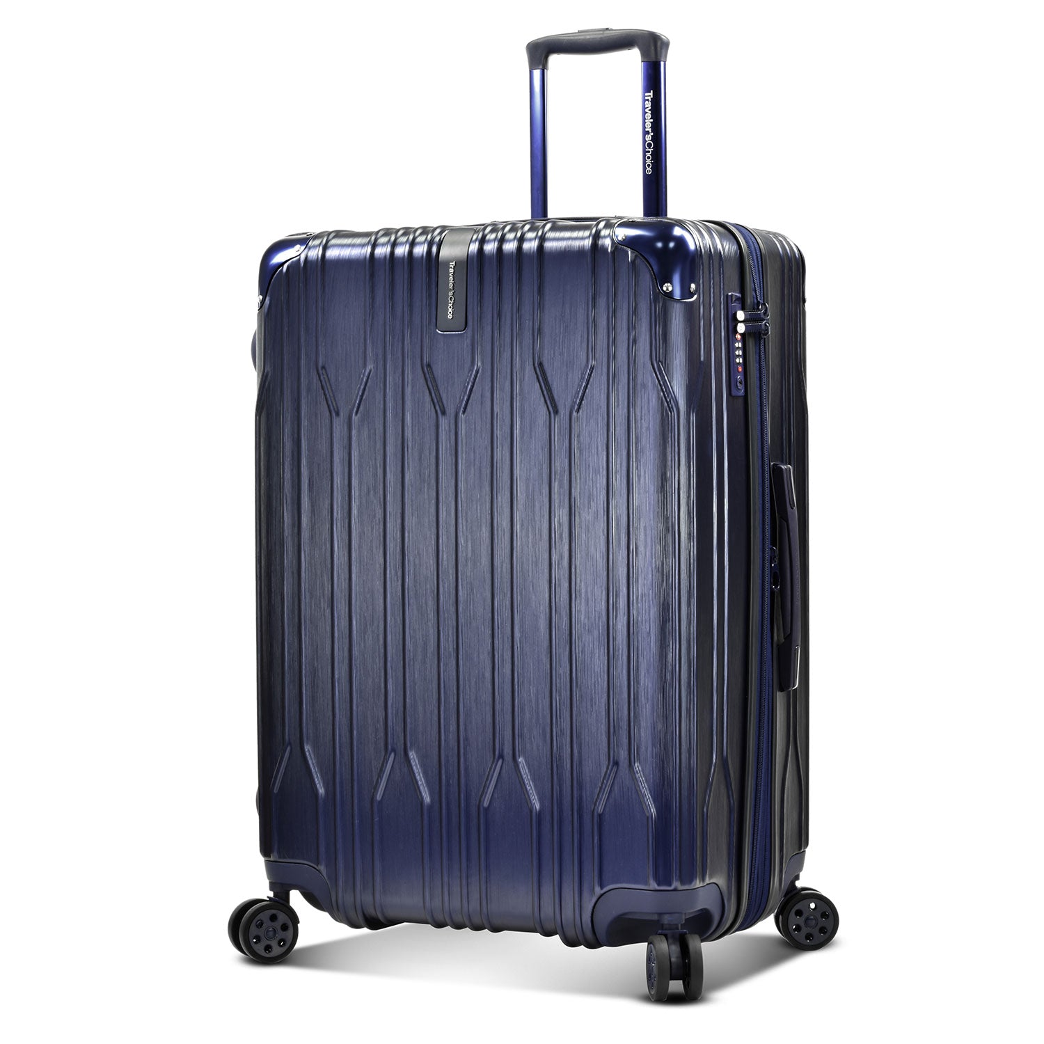 Traveler's Choice Bell Weather Expandable 28 Spinner Luggage, Navy