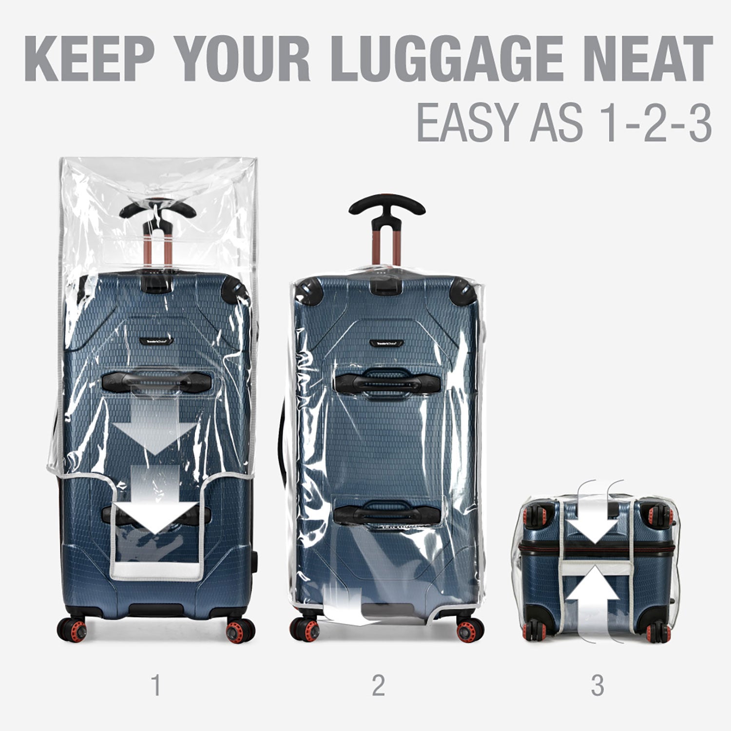 Maxporter II Large Trunk Spinner Clear Luggage Cover