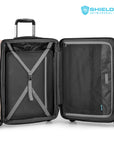 Archer Medium Checked Luggage Suitcase with 4 Spinner Wheels