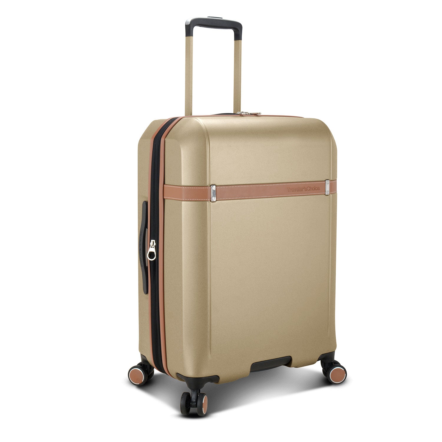 Candlewood Medium Checked Luggage Suitcase with 4 Spinner Wheels