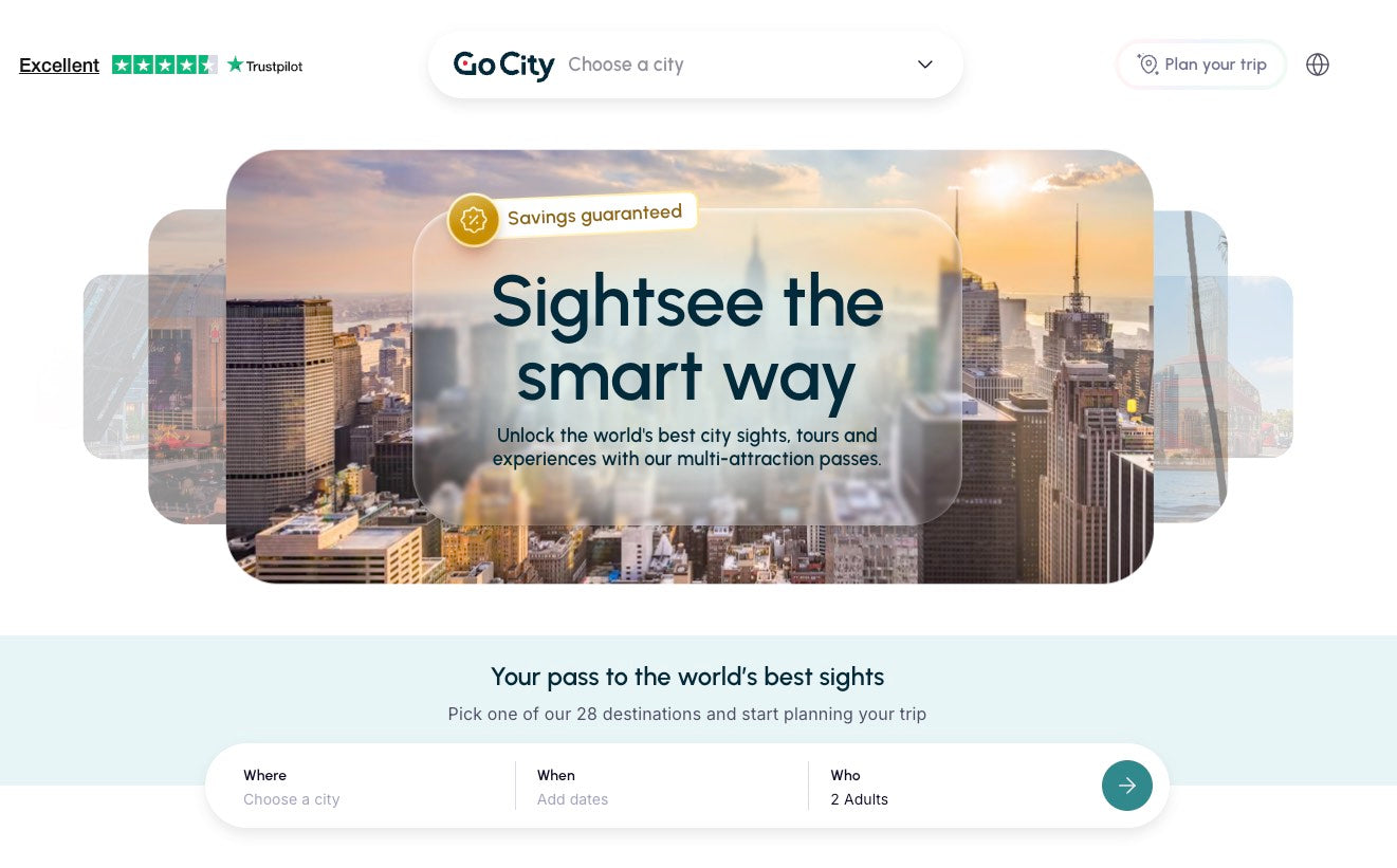 Go city los angeles website page