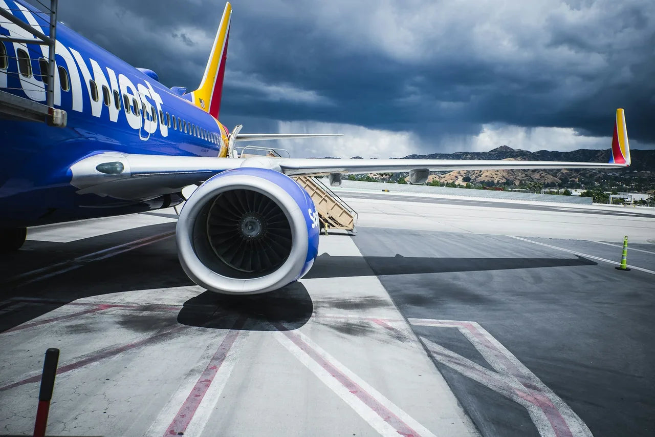 southwest carry on size article hero side of airplane