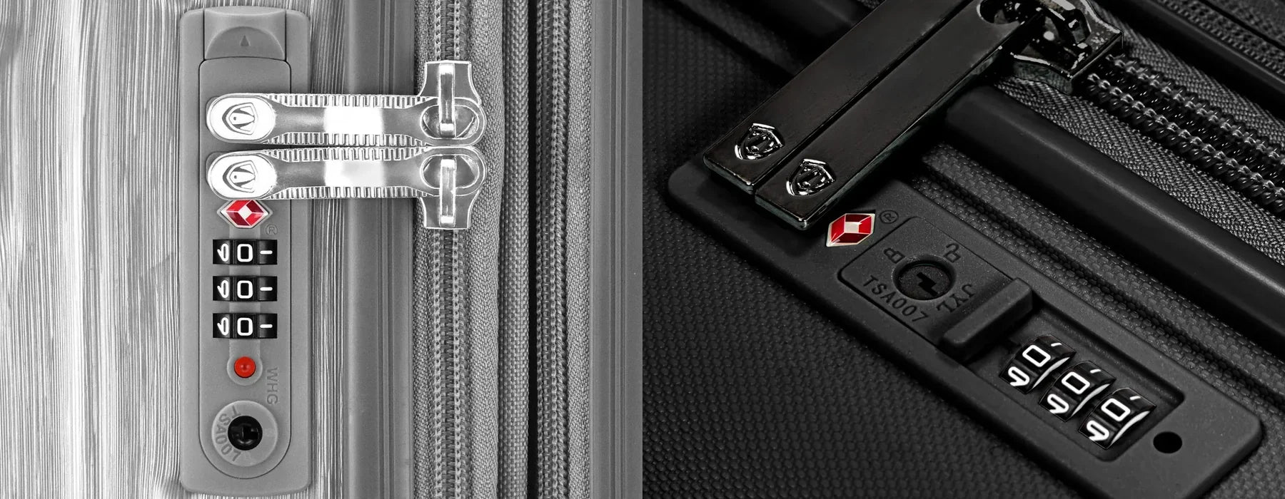 two luggages with TSA locks