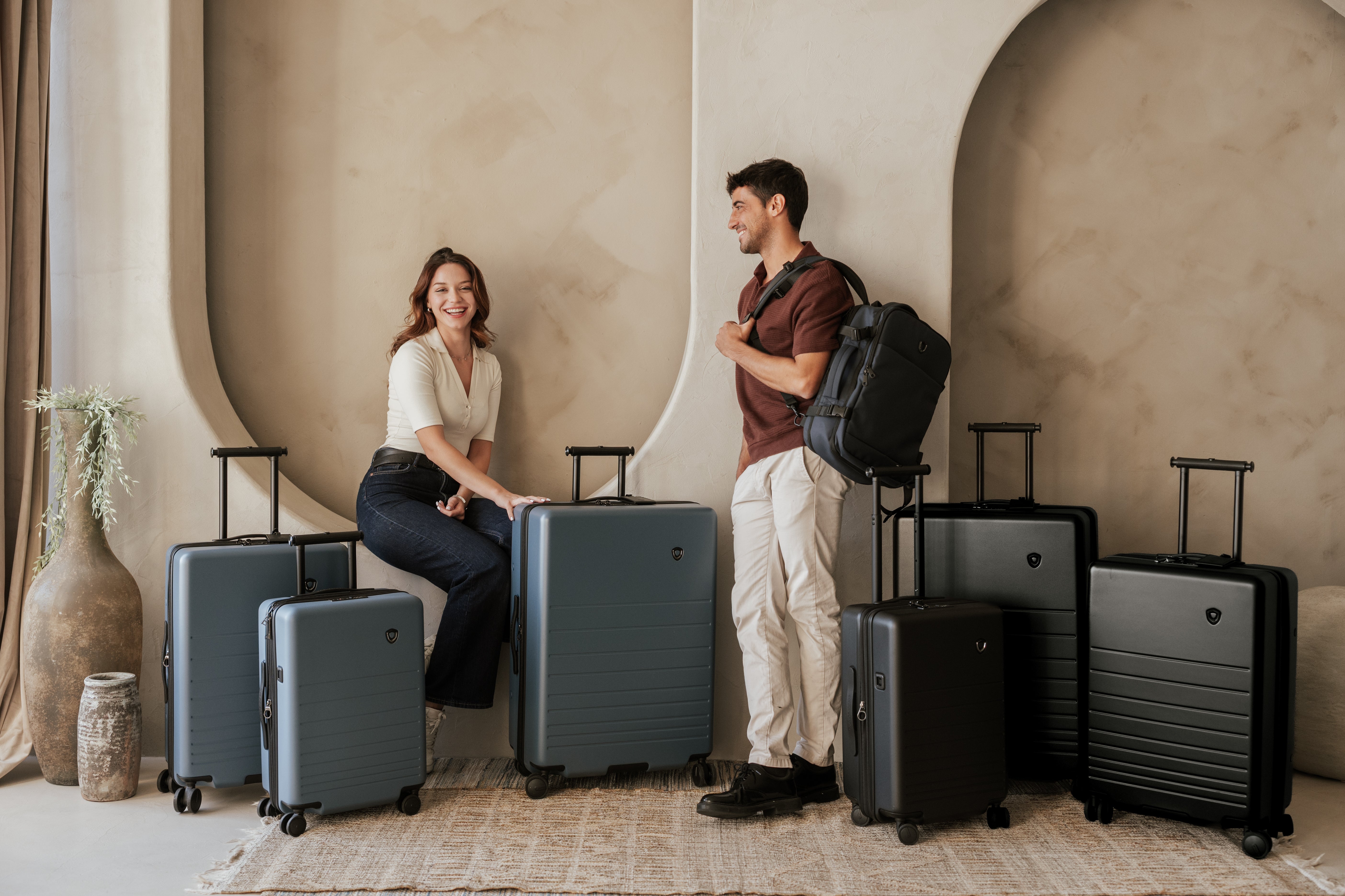 6-Piece Compression Packing Cubes with Antimicrobial Tech