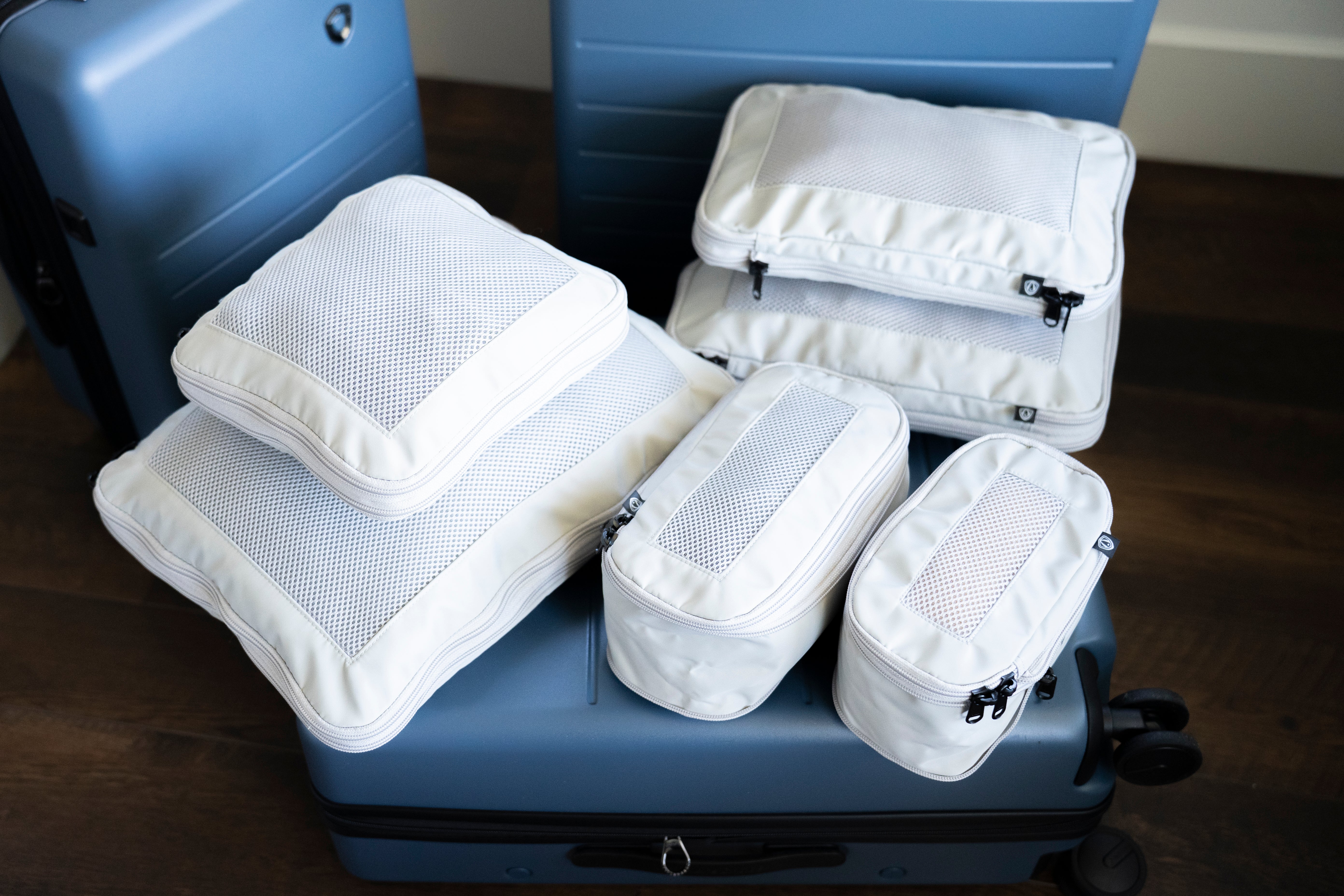 ウェア CUBE 6-Piece Compression Packing Cubes with Antimicrobial Tech