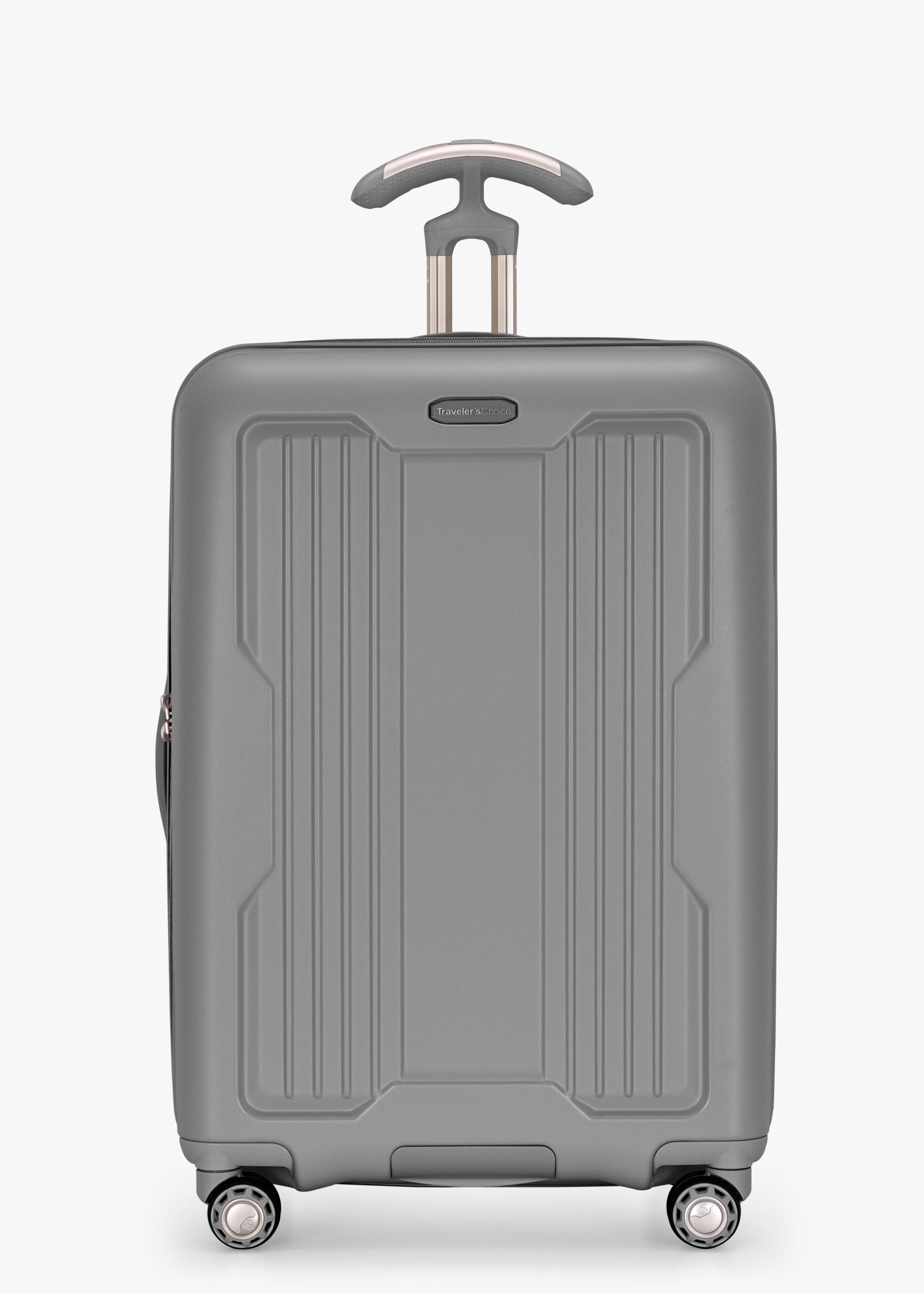 tobacco checked luggage Medium | Method Check-In Medium sided polycarbonate shell Traveler's Choice Markham Medium Checked