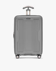 Front view of the Gray Ultimax II 25-inch checked suitcase.