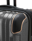 Continent Adventurer Carry On Luggage with USB Port and 4 Spinner Wheels