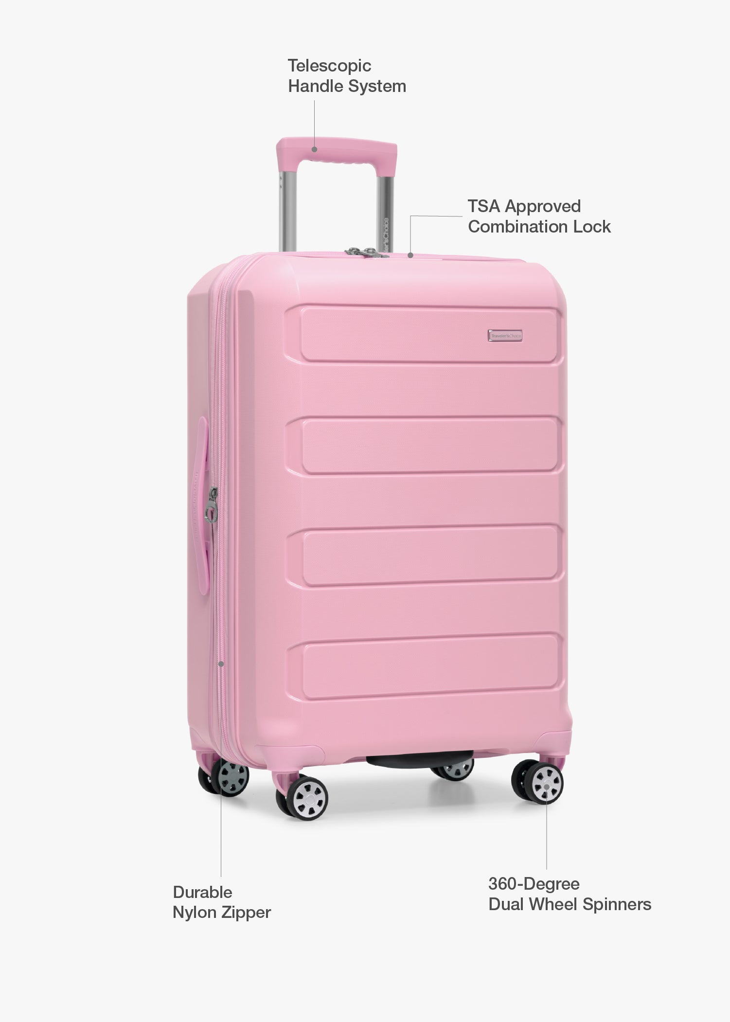 Medium Expandable Checked Luggage with Spinner Wheels | Traveler's