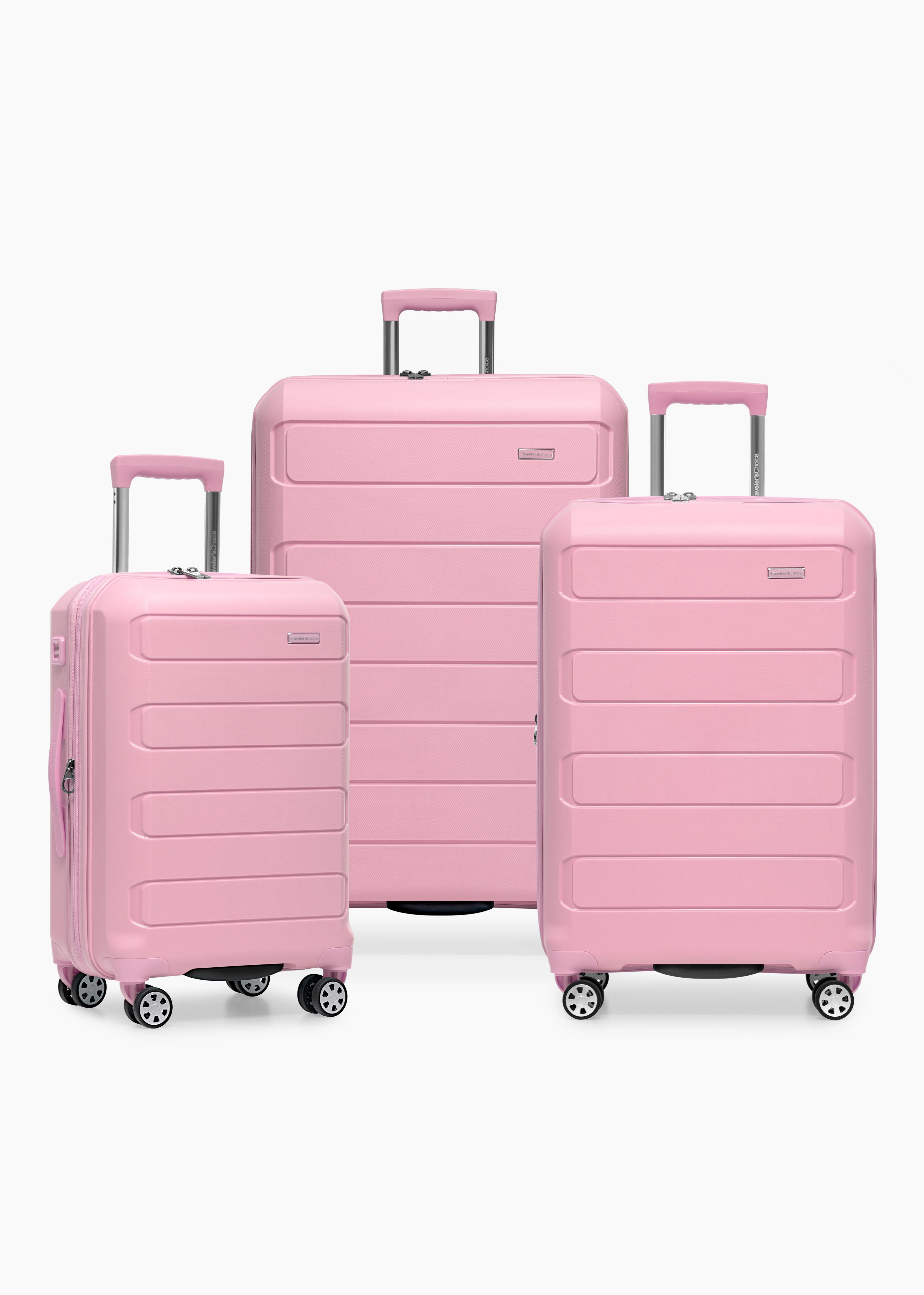 3-Piece Expandable Luggage Set with Spinner Wheels | Traveler's Choice