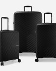 Vale 3 Piece Set Luggage Suitcase w/ Built In USB Port in Carry On