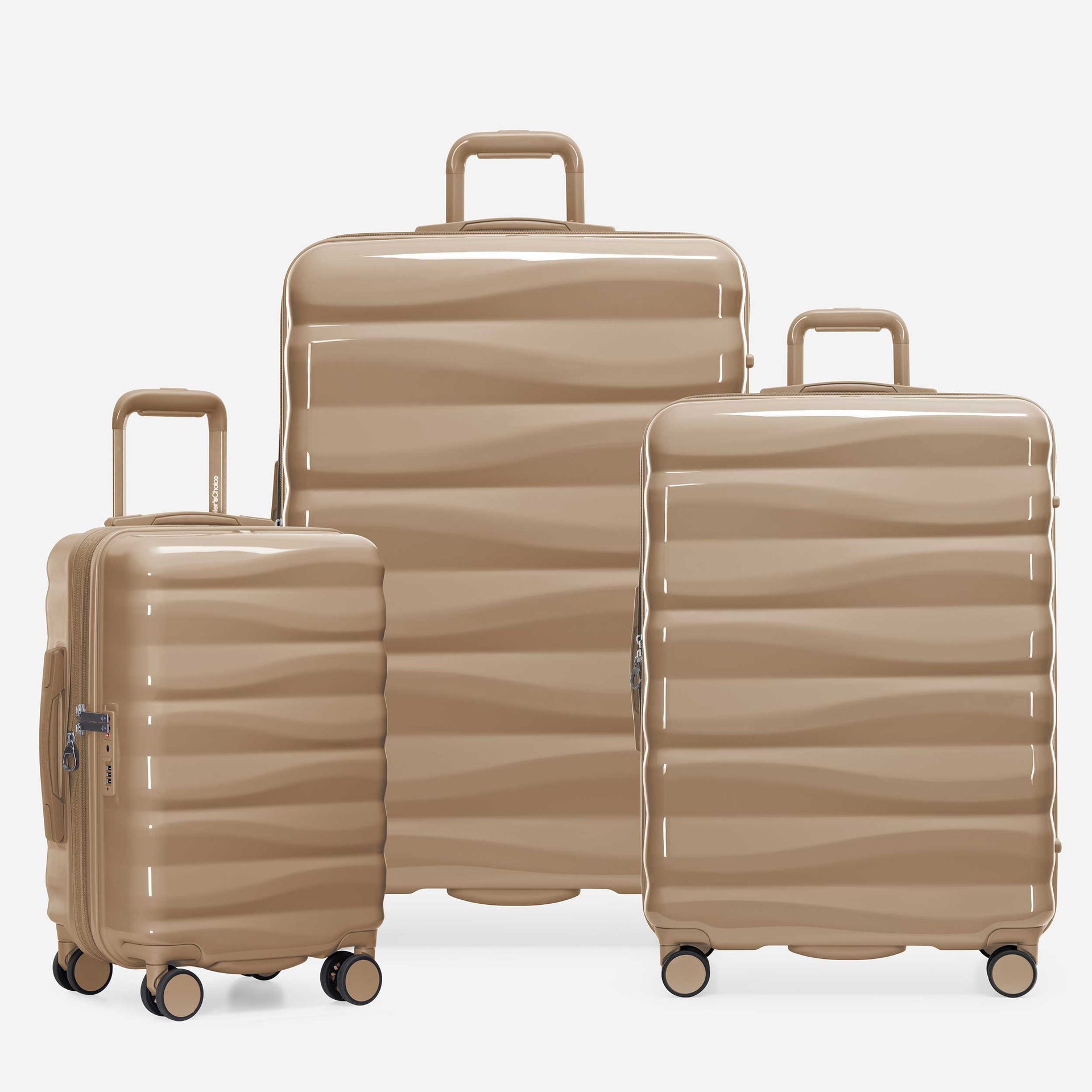 Green Edinburgh II 3 Piece Luggage Set