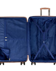 Bell Weather 2 Piece 4 Spinner Wheel Carry On and Large Luggage Suitcase Set