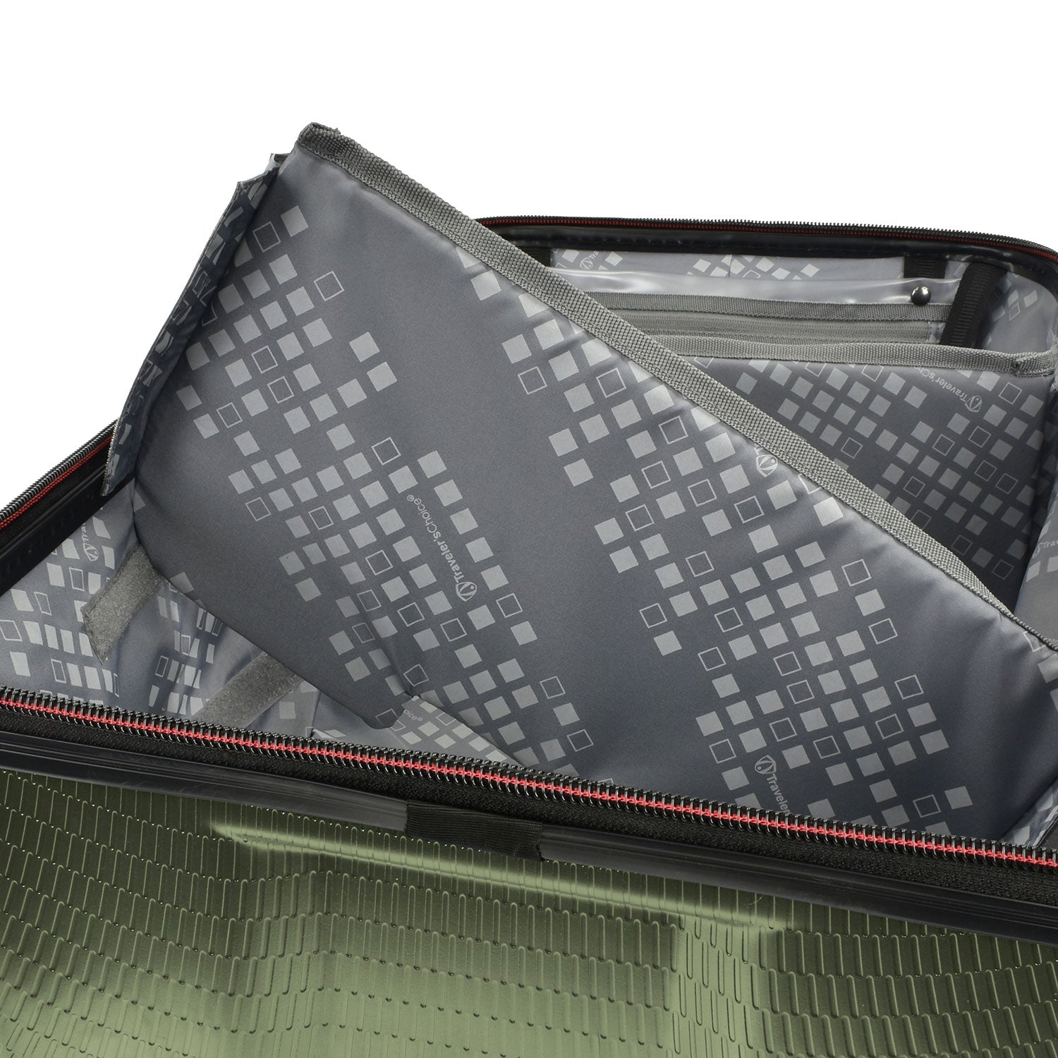 interior divider of MaxPorter II Large Trunk Spinner Luggage