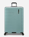 An front image of Archer Large Checked Luggage Suitcase Piece with 4 Spinner Wheels
