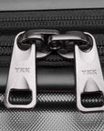 An image of the YKK zipper on the luggage.