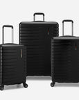 Archer 3 Piece 4 Wheel Spinner Luggage Suitcase Set w/ Built In USB Port in Carry On