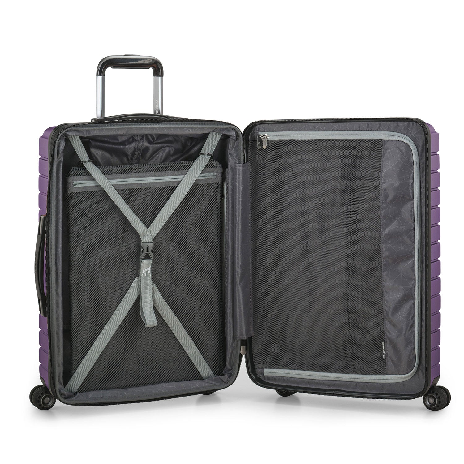 Traveler's Choice Archer 3-Piece Hardside Spinner Luggage Set, Gray