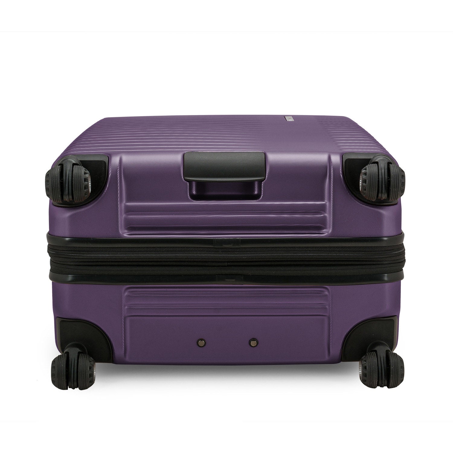 An image of bottom Archer Large Checked Luggage Suitcase Piece with 4 Spinner Wheels