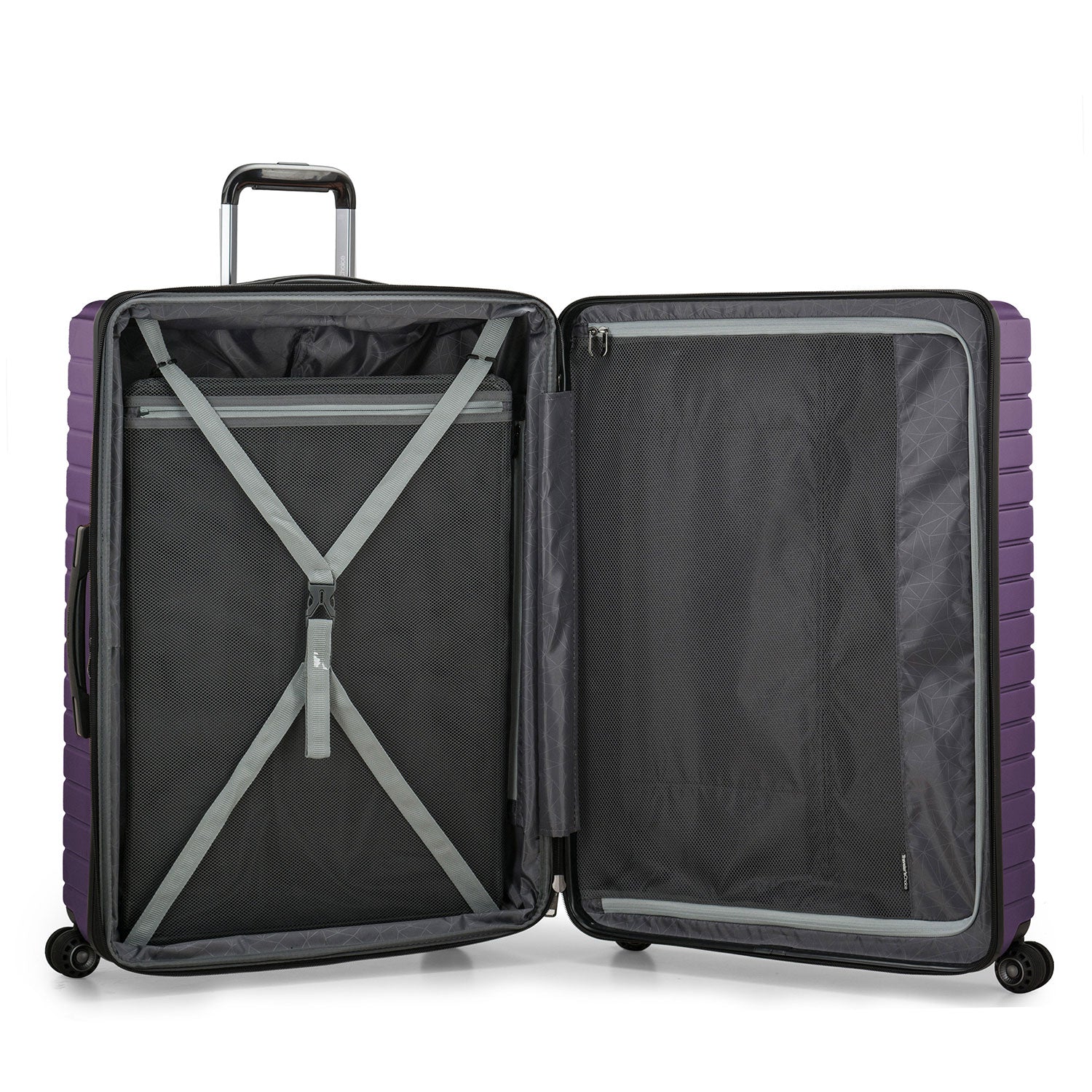 An image of Archer Large Checked Luggage Suitcase Piece with 4 Spinner Wheels