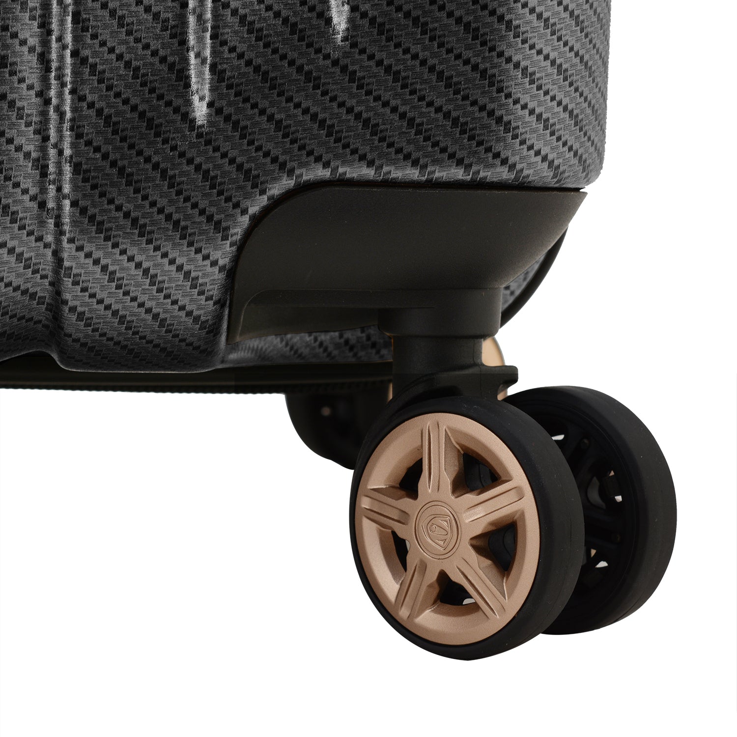 Continent Adventurer Large Checked Luggage Suitcase with 4 Spinner Wheels