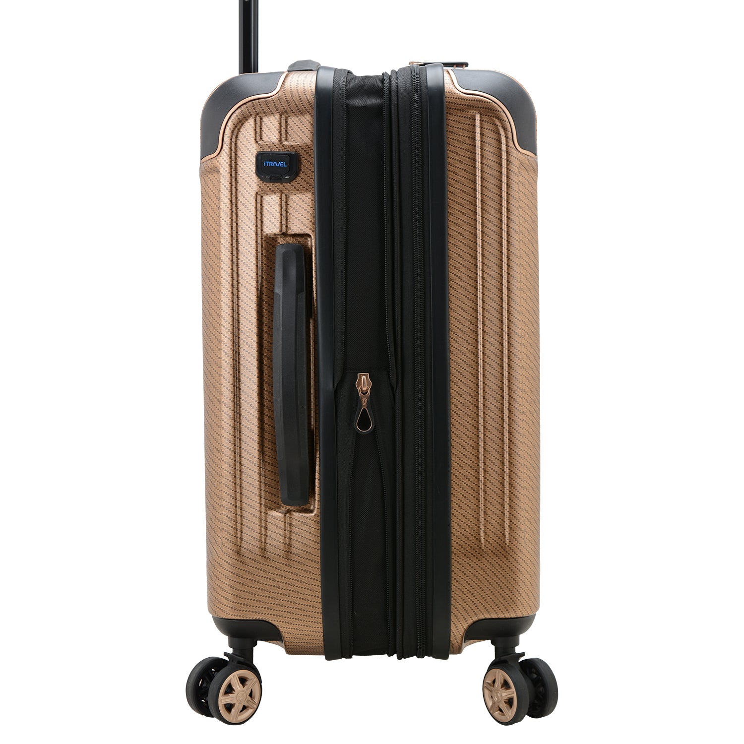 Continent Adventurer Carry On Luggage with USB Port and 4 Spinner Wheels