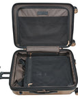 Continent Adventurer Carry On Luggage with USB Port and 4 Spinner Wheels