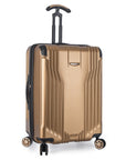 Continent Adventurer Medium Checked Luggage Suitcase with 4 Spinner Wheels