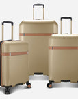 Candlewood 3 Piece Luggage Suitcase Set with 4 Spinner Wheels | Carry On with USB Port, Medium Checked, and Large Checked Suitcase